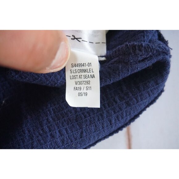 Old Navy Girl's Blue Lace Balloon-Sleeve Jersey Top - Size XL (14) - Picture 4 of 7